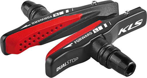 Brzdové gumičky KLS DUALSTOP V-01 cartridge (pár)