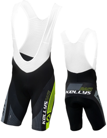 Krátke šortky KELLYS PRO Race s vložkou lime - L