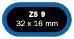 záplaty Ferdus ZS 9 32x16 mm bal 10 ks